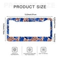 thumbnail image 6 of Leopard Print with Blue Tropical Leaves License Plate Frames for Women Men Car Plate Holder Cover Metal Tag Aluminum Car Accessories Front Rear Plate Decor, 6 of 6