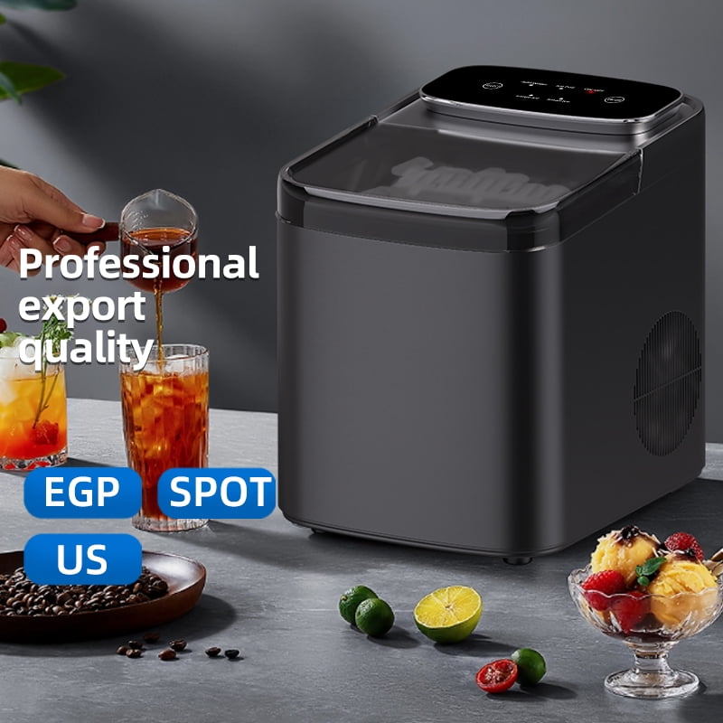 26 lb. Portable Countertop Ice Maker with Self-Cleaning, Bullet Ice, LED Display for Home & RV
