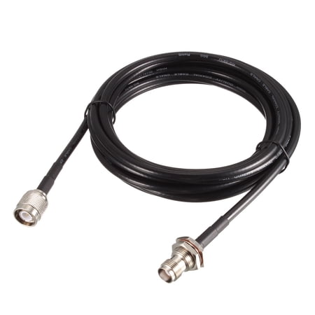 Uxcell RG58 RF Coaxial Cable TNC Male to TNC Female Pigtail Jumper Cable 10Feet