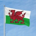 thumbnail image 2 of Welsh Flag Flag Flag 3x5ft Double-Sided Printing Indoor/Outdoor Decorative Banner National Flag, 2 of 7