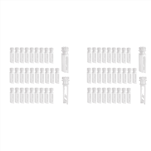 2025 New! 60Pcs Vertical Blind Stem Replacement White Stems for Window Carrier