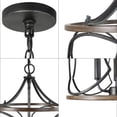 thumbnail image 5 of LNC Rustic&Farmhouse Globe Chandelier,4-Light Black Metal LED Kitchen Island Light, 5 of 5