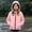 Pink, variant on FRSASU Girl's Waterproof Hooded Windbreaker Jacket Zip‑Up Long‑Sleeve Drawstring Hood & Elastic Cuffs Rain Coat for 5‑16 Years Yellow