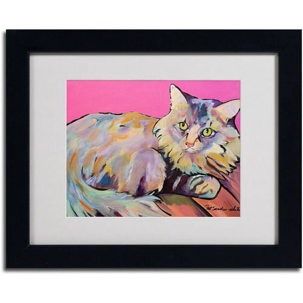 Trademark Fine Art "Catatonic" Matted Framed Art by Pat Saunders