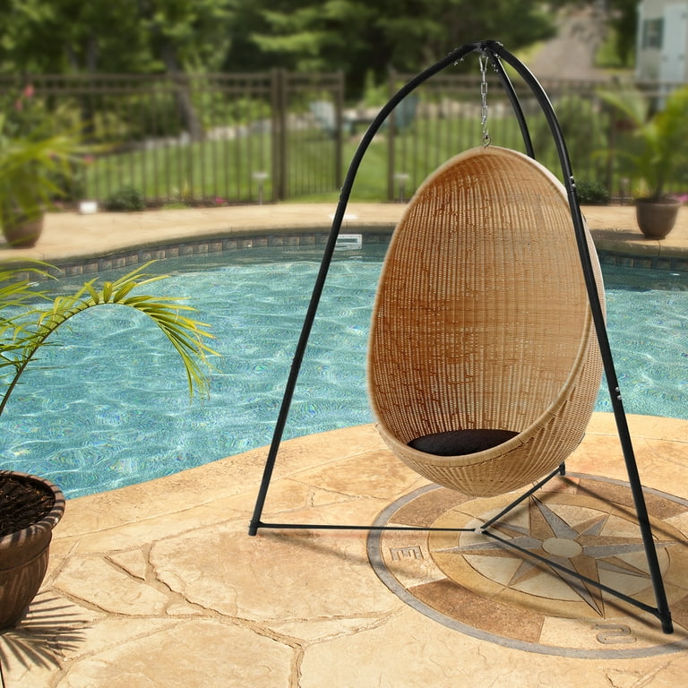 Sorbus Steel Hammock Chair Stand Tripod Style Black Walmart