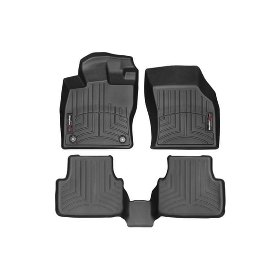 WeatherTech Custom Fit FloorLiners compatible with VW Jetta, Jetta GLI - 1st & 2nd Row, Black