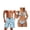 Blue Leaf, variant on Couple Matching Swimwear Summer Beachwear Leaves Women's Halter Triangle Bikini Sets Sexy Bathing Suits and Mens Swim Trunks Quick Dry Swim Shorts-XL