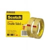 Double-Sided Tape 3" Core, 0.75" x 36 yds, Clear, 2/Pack