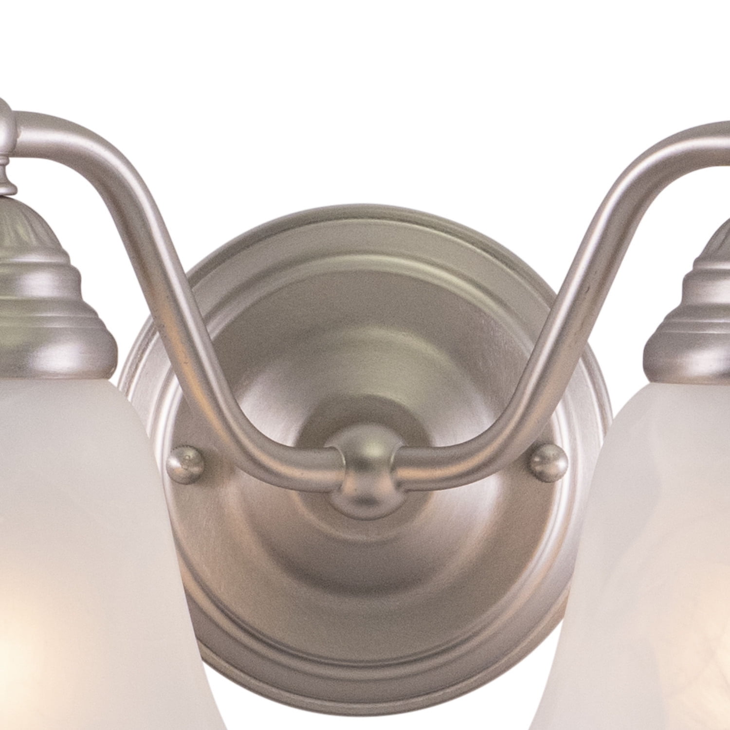 Maykoosh Nordic Haven 2 Light Brushed Nickel Bathroom Vanity Fixture