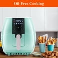 thumbnail image 4 of Sanptent 5.8 Quart Air Fryer, Electric Hot Oven Oilless Multifunctional Cooker with Digital LED Touchscreen, Auto Shut-off, ETL Certified, Best Present Gift (Green), 4 of 8