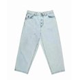 thumbnail image 1 of Pantalones vaqueros unisex estilo hip-hop gótico urbano de talle alto y corte holgado con diseños rasgados y bordados for hombre y mujer, 1 of 3