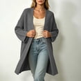 thumbnail image 5 of Fall and Winter Cardigan Sweaters for Women Oversized Loose Knit Sweater Jacket Long Sleeved Top, 5 of 8