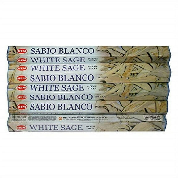 hem white sage 100 incense sticks (5 packs of 20 sticks)