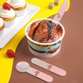 thumbnail image 3 of Spoon Stick Fork Dessert Spoons Stylish Transparent Dessert Spoon Set Versatile Practical Ice Cream Spoon Fork Stick Set for, 3 of 5