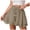 A357-Khaki, variant on Women's Elastic Waist A-line Skirt,Boho Flowy Summer Beach Style with Pockets（Khaki,M)