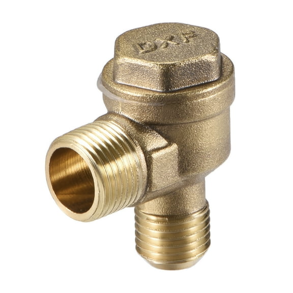 Air Compressor Check Valve 90 Degree Male Threaded Brass Connector PT3/8" x M14