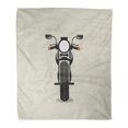 thumbnail image 1 of ASHLEIGH Semtomn Decorative Throw Blanket 58x80 Inches Motorbike Motorcycle Front Simple Bike Moto Motor Handle Handlebars Warm Flannel Soft Blanket for Couch Sofa Bed, 1 of 1