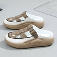 thumbnail image 1 of s de mujer de tiras Impermeable Antideslizante Moda 5 cm Suelas gruesas Resbalón 37 Yinane Zapatillas de verano, 1 of 8