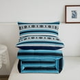 thumbnail image 5 of Boho Bedding Sets Western Bohemian Comforter Set Blue Grey Southwestern Aztec Bedding Comforter Sets Teen Southwest Tribal Mexican Quilt Duvet Rustic Farmhouse Decor, 5 of 7