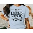thumbnail image 3 of The Legend Is Now Retired T-Shirt, Funny Mens Shirt, Football Shirt, Sports Shirt, Football Tee, Gift For Dad, 3 of 10