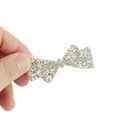 thumbnail image 4 of Unique Bargains 1 Pc Hair Clips Cute Full Rhinestone Bow Spring Clip Hairdo Clip Gold Tone Transparent, 4 of 5
