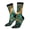 3 Black, variant on Emerald Color Gold Marble Print Adult Socks for Men & Women,Calf Socks, Ankle Socks,Boots Socks,Breathable Casual Sock,Unisex Crew Socks