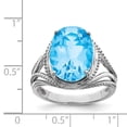 thumbnail image 2 of Sterling Silver Rhodium Sky Blue Topaz Ring QR3085LSBT, 2 of 2