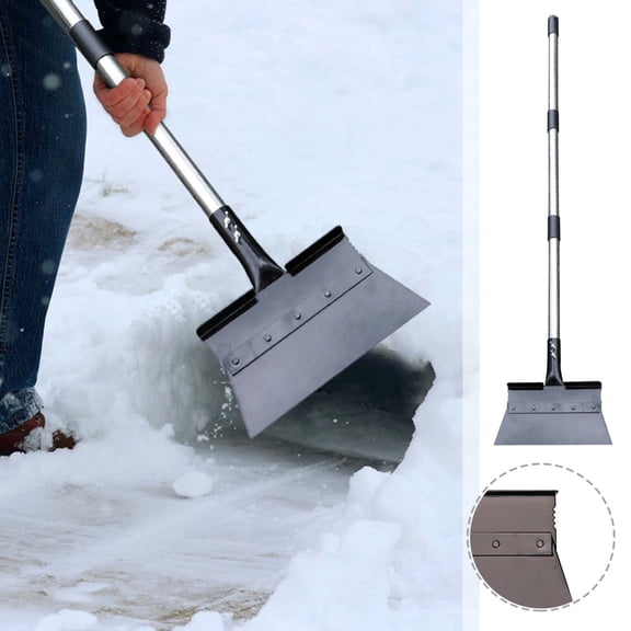 Stijggn Metal Snow Shovel Folding Emergency Snow Shovel – Rugged Compact Tool for Snow Removal, Ergonomic Handle, Easy Storage