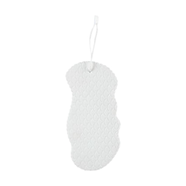 Esponja de baño exfoliante, cepillo de ducha exfoliante reutilizable para adultos. Blanco