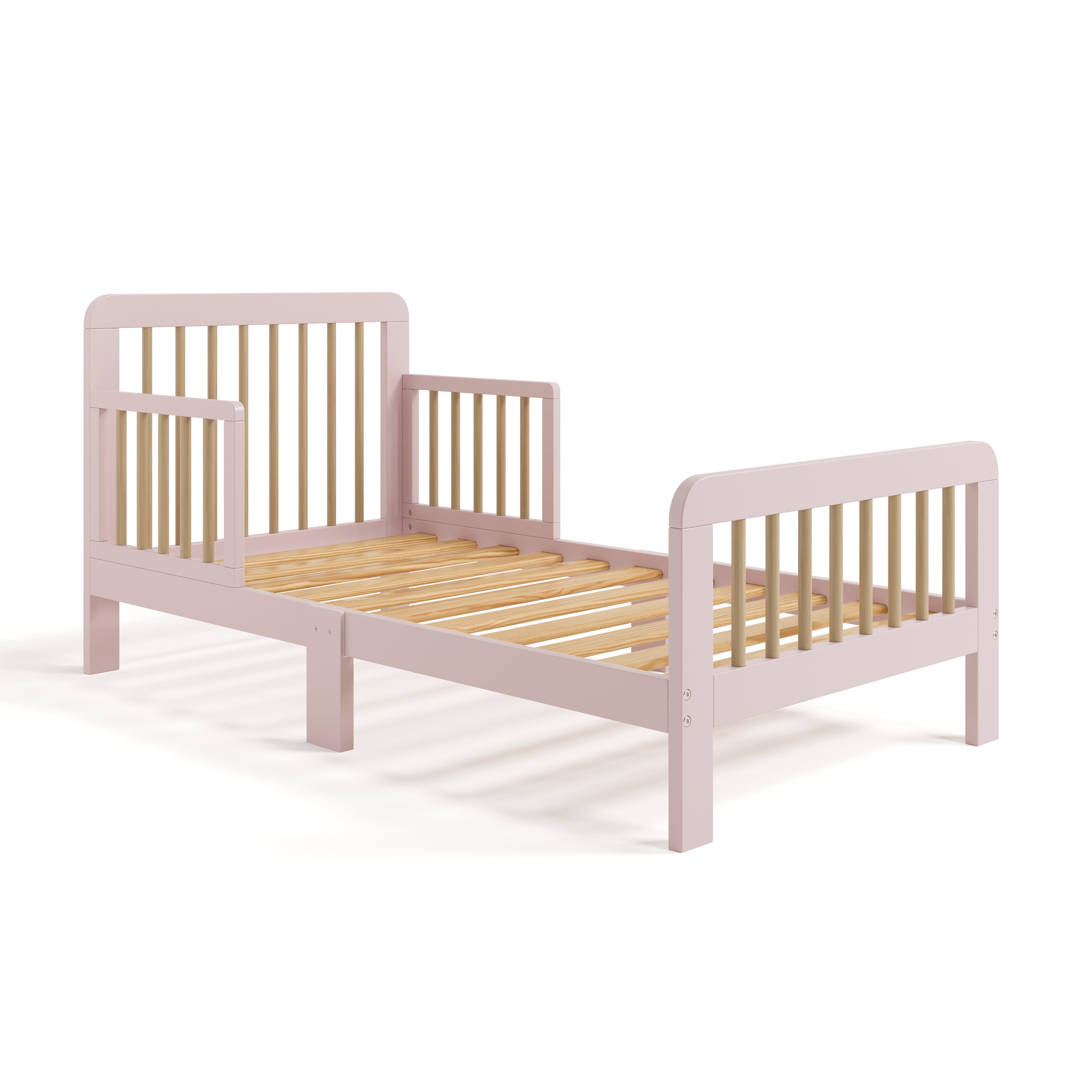 Storkcraft Pasadena Toddler Bed, Blush with Driftwood
