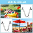 thumbnail image 5 of Uxcell 8.5x6mm Kayak Paddle Snaps, Hollow Button Double Pins Lock Tube Spring Clips for Tent Pole, 6 Pack, 5 of 6