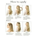 thumbnail image 4 of Graflsoa Stylish Wavy Hair Extensions for Women - Heat-Resistant Synthetic Fiber, Invisible Wire, Easy to Wear, 18-Inch Length, Model 1B, 4 of 6