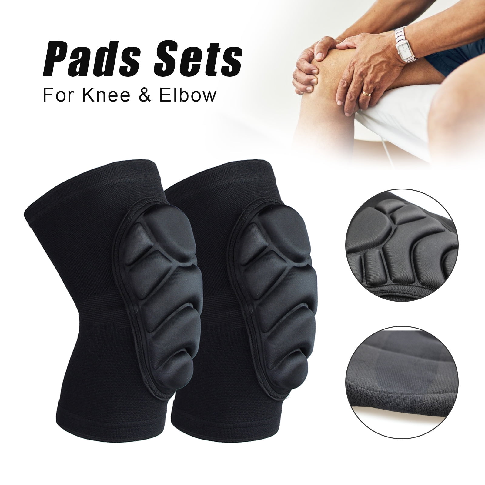 Protective Knee Pads for Men Women Work,Volleyball Knee Pad Thick Anti-Slip 