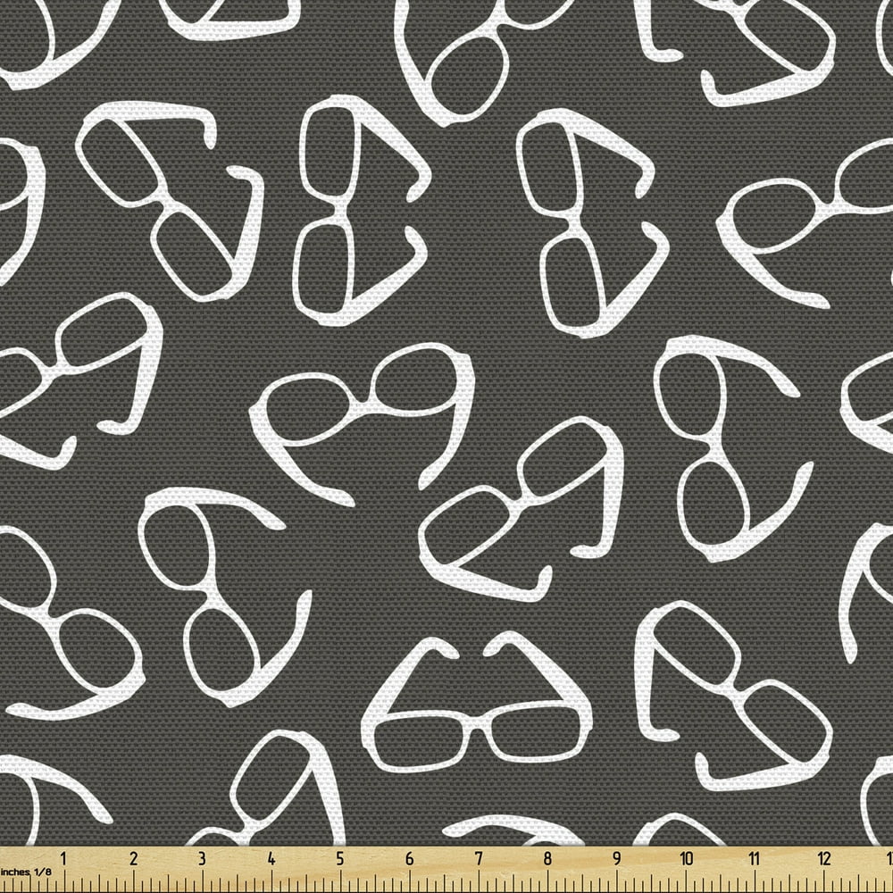 Sunglasses Fabric by the Yard, Continuing Repeated Print of Shades