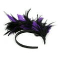 thumbnail image 5 of Uooqdmx Fascinators Hats for Women, Fascinators Hats for Women Tea Party, Feather Headpiece, Fancy Hats for Women Tea Party, Purple One Size, 5 of 6
