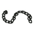 thumbnail image 5 of Cadenas de aluminio para hacer bricolaje, cadena artesanal de estilo elegante para fabricación de joyas, 32,8 pies, color plateado y negro, 5 of 5