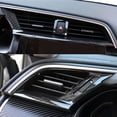 thumbnail image 6 of Xotic Tech Carbon Fiber ABS Car Interior Front Side and Console Air Outlet Vent Frame Trim Cover Sticker for Honda 10th Gen Civic 2016 2017 2018 2019 2020 2021, 6 of 9