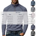 thumbnail image 4 of Eiyaclvo Quarter Zip Pullover Sweater for Men Fall Winter Long Sleeve 1/4 Zipper Stand Collar Sweater Top Underwear Light Blue M, 4 of 8