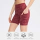thumbnail image 2 of Pantalones cortos deportivos para mujer Pantalones cortos de yoga Estampado de camuflaje Bolsillo de Abanopi Pantalones cortos de yoga, 2 of 7