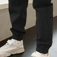 thumbnail image 5 of Gubotare Infant Pants Girl Youth Boy's Golf Pants Athletic Chino Flat Front Pants Kids School Uniform Clothes Size 7-8 (Black,7-8 Years), 5 of 6