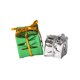thumbnail image 4 of 2 cajas para árbol de Navidad de casa de muñecas, escala 1/12, envueltas en papel de aluminio. Verde Argenta, 4 of 9