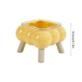 thumbnail image 4 of Cheapark Glass Elevated Pet Bowl - Four-Legged Cervical-Support Cat Bowl - Easy-Clean Non-Spill Feeding Dish for Indoor Use, 4 of 6
