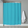Vinyl Shower Curtain Liner & Chrome Roller Hook Set, Anti Mildew