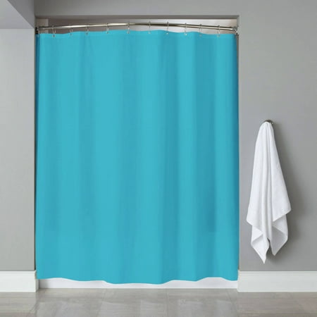 - Vinyl Shower Curtain Liner & Chrome Roller Hook Set, Anti Mildew