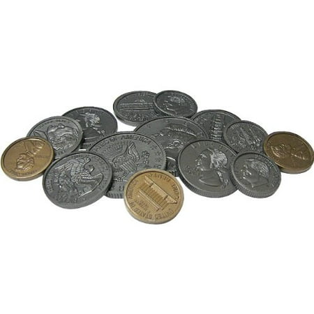 Teacher Monkey - Play Money: Assorted Coins, Chocking hazard, small parts, not for children under 3 By Teacher Created Resources