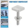 thumbnail image 3 of Unique Bargains Car Roof Rack T Shaped Slot Bolt M6 with Nuts Washer T Shaped Track Bolts Roof Rack Bolt, 3 of 7