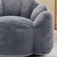 thumbnail image 5 of Bean Bag Chair, Oversized Lounge Floor Sofa with 26.7" Deep Seat, Comfy Lazy Floor Couch with High-Density Foam for Bedroom, Living Room, Apartment, Gray, 5 of 7