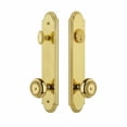 thumbnail image 3 of Grandeur Arc Tall Plate Single Cylinder One Piece Knobset with Parthenon Knob, 3 of 6