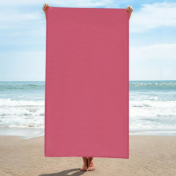 Beach Towel 1 Pack,Magnetic Beach Towels Oversized 30 x 74,Quick Dry Towel,Lightweight Pool Towels for Adults Travel Towel,Watermelon Red