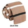 thumbnail image 2 of Cravate Fine Ajustée Unie Formelle en Tricot pour Homme, 2 of 7